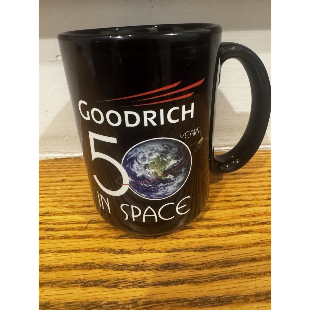 Goodrich 50 Years In Space Commemorative Mug Celebration Black Heavy‎ 2009
